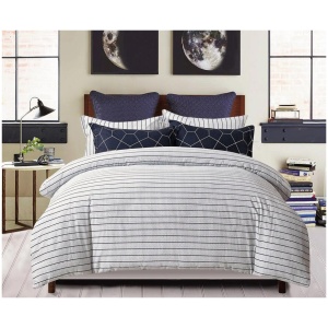 100% Cotton Reversible Quilt Cover Set - Fred - King Size