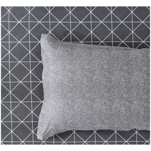 100% Cotton Reversible Quilt Cover Set - Manhattan - King Size