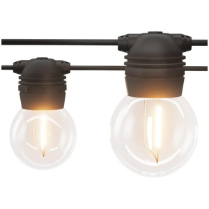 17m Solar Festoon Lights Outdoor LED String Light Christmas Wedding Decor 2 Pack