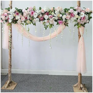1M Artificial Flower Runner Arrangement Panel Wall Rose DIY Wedding Party Décor