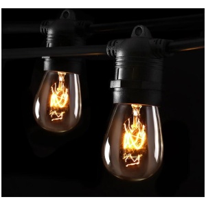 38m LED Festoon String Lights Outdoor Christmas Wedding Waterproof Garden Decor