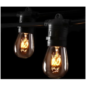 47m LED Festoon String Lights Outdoor Christmas Wedding Waterproof Garden Decor