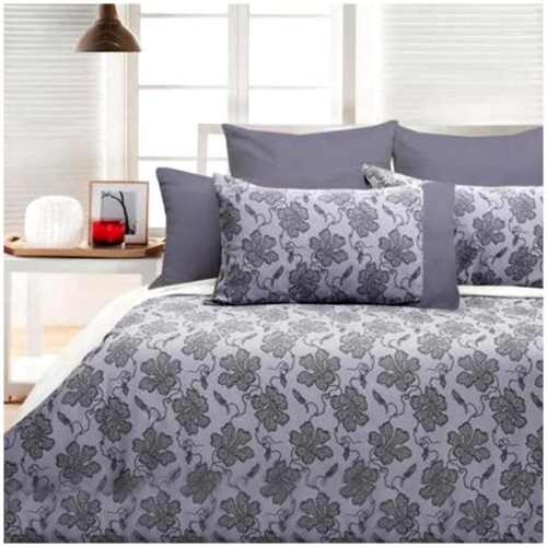 Accessorize Cranbrook Lilac Quilt Cover Set Black KING