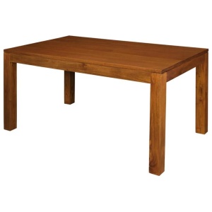Amsterdam Solid Mahogany Timber Dining Table 120 x 70 cm (Light Pecan)