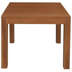 Amsterdam Solid Mahogany Timber Dining Table 90 x 90 cm (Light Pecan)