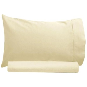 Artex 250TC 100% Cotton Sheet Set Single Cream
