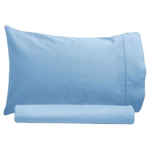 Artex 250TC 100% Cotton Sheet Set Single Sky