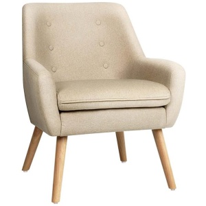 Artiss Armchair Linen Fabric Anne Beige