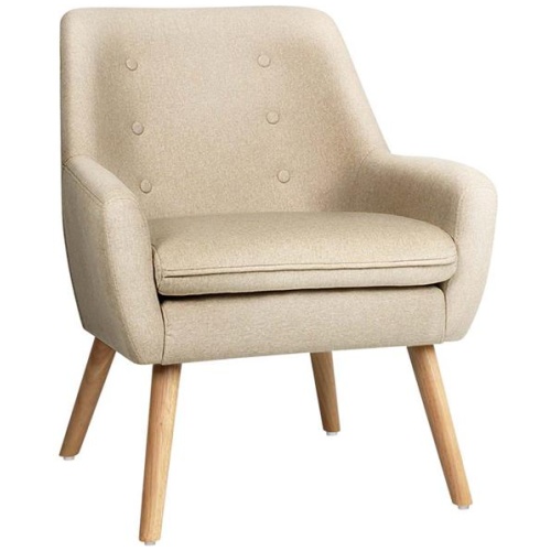 Artiss Armchair Linen Fabric Anne Beige