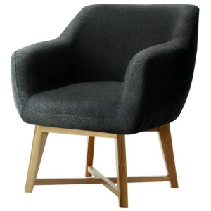 Artiss Armchair Tub Chair Charcoal Aston