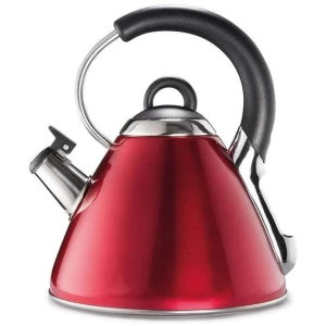 Barista Italico Stovetop Whistling Kettle Size 2.2L in Red by Baccarat