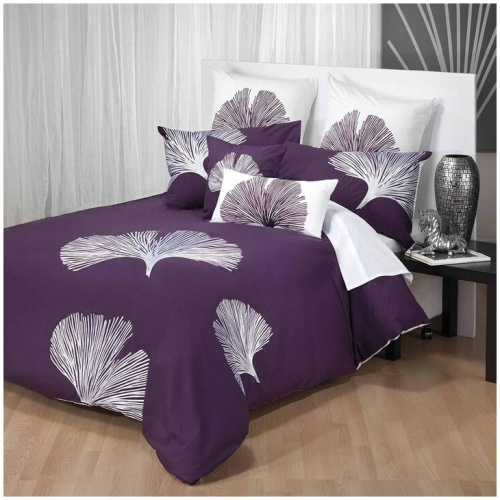 Bianca Kalista Aubergine Quilt Cover Set Queen