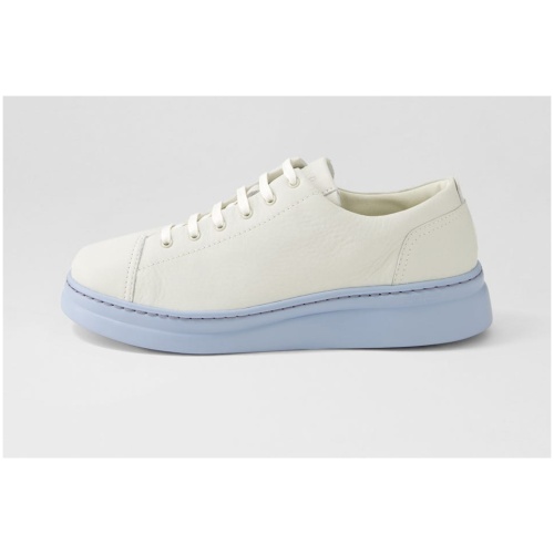 Camper K200508 Runner Up Cm White Blue Leather White Blue Sneakers Womens Shoes Casual Casual Sneakers