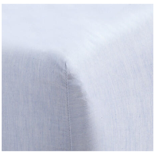 Canningvale Vintage Fitted Sheet & Pillowcase Set - Dusty Green Melange, Long Single, Softwash Cotton