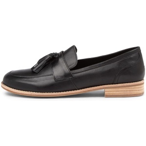Django & Juliette Aydin Dj Black Leather Black Shoes Womens Shoes Casual Flat Shoes