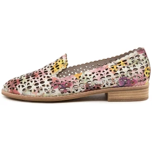 Django & Juliette Ayvler Dj White Multi Leather White Multi Shoes Womens Shoes Casual Flat Shoes