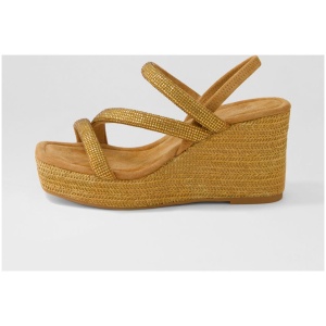 Django & Juliette Cookie Dj Tan Mix Multi Tan Mix Sandals Womens Shoes Casual Heeled Sandals