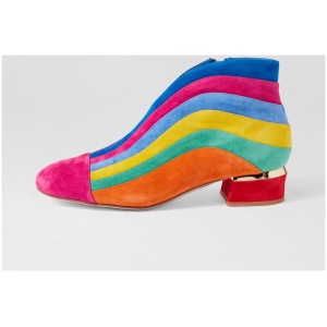 Django & Juliette Godean Dj Bright Multi Bright Boots Womens Shoes Ankle Boots