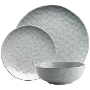 Ecology Speckle 12 Piece Stoneware Dinner Set Duck Egg