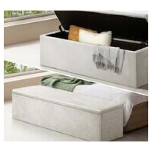 Edie Storage Ottoman Neutral