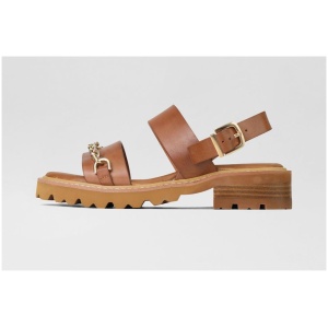 Eos Gil Eo Brandy Leather Brandy Sandals Womens Shoes Casual Heeled Sandals