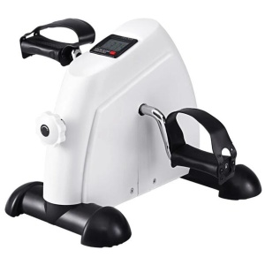Everfit Pedal Exerciser Mini Exercise Bike Cross Trainer Under Desk Bike White