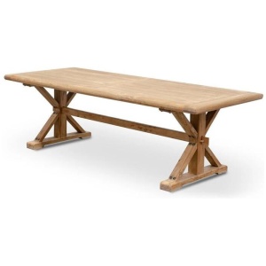Ex Display - Winston Reclaimed 2.4m Elm Wood Dining Table - Rustic Natural by Interior Secrets - AfterPay Available