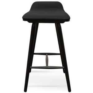 Finn 65cm Fabric Bar Stool - Black - Last One by Interior Secrets - AfterPay Available