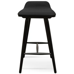 Finn 65cm Fabric Bar Stool - Black - Last One by Interior Secrets - AfterPay Available