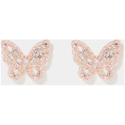 Forever New Women's Beverly Butterfly Stone Stud Earrings in Rose Gold