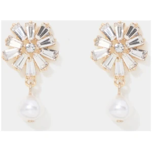 Forever New Women's Geneva Diamanté and Pearl Earrings in Pearl/Crystal
