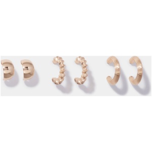 Forever New Women's Hadley Small Hoop Multi Pack Earrings in Gold