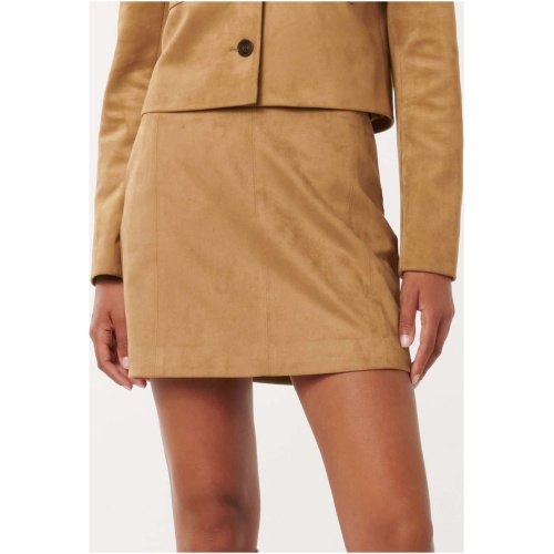 Forever New Women's Joslyn Vegan Suede Mini Skirt in Rich Caramel