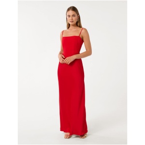 Forever New Women's Marli Corset Maxi Dress in Barbados Cherry