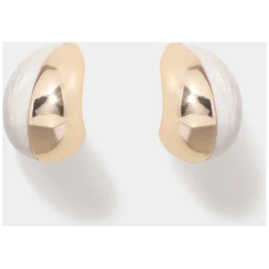 Forever New Women's Perla Panel Teardrop Earrings in Gold/Ivory