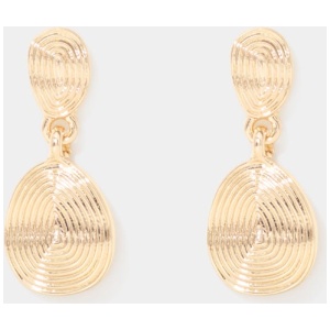 Forever New Women's Petunia Panel Small Drop Earrings in Gold