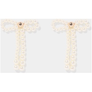Forever New Women's Philippa Pearl Bow Earrings