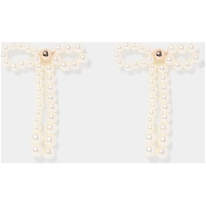 Forever New Women's Philippa Pearl Bow Earrings