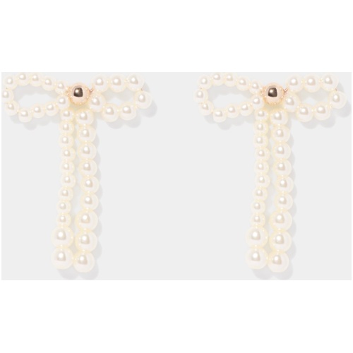 Forever New Women's Philippa Pearl Bow Earrings
