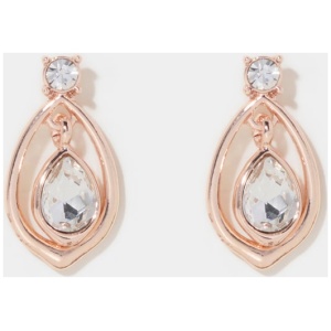 Forever New Women's Tomi Teardrop Stone Earring in Rose Gold/Crystal