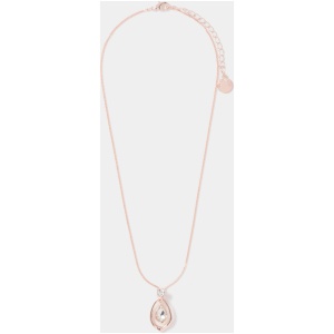 Forever New Women's Tomi Teardrop Stone Necklace in Rose Gold/Crystal