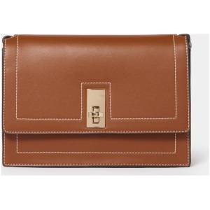 Forever New Women's Whitney Stitch Shoulder Bag in Tan