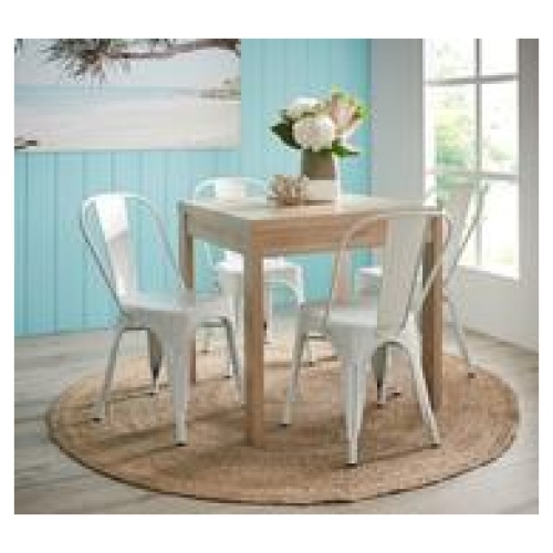 Havana 4 Seater Dining Set With Replica Tolix 2.0 Chairs Black