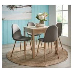 Havana 4 Seater Dining Set With Samba Chairs Grey