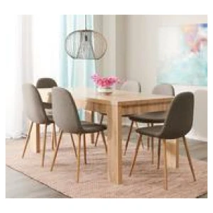 Havana 6 Seater Dining Set With Samba Chairs Grey