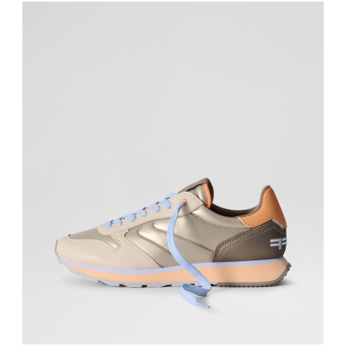 Hoff Track & Field Regium Hf Grey Leather Fabric Grey Sneakers Womens Shoes Casual Casual Sneakers