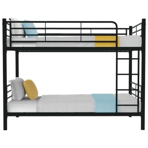 KINGSTON SLUMBER 2in1 Single Metal Bunk Bed Frame, with Modular Design, Dark Matte Grey