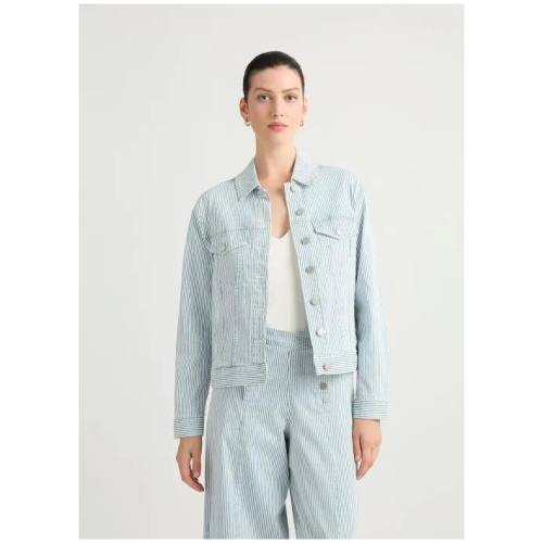 Khai Stripe Denim Jacket