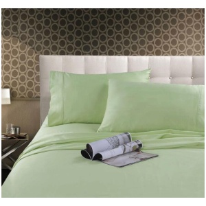Kingtex 300TC Cotton Sheet Set Mint Queen