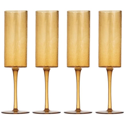 Ladelle Flynn Set of 4 Champagne Glasses